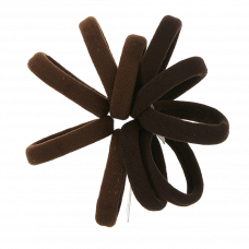 Brune elastikker, Ø 5 cm, 10 stk.