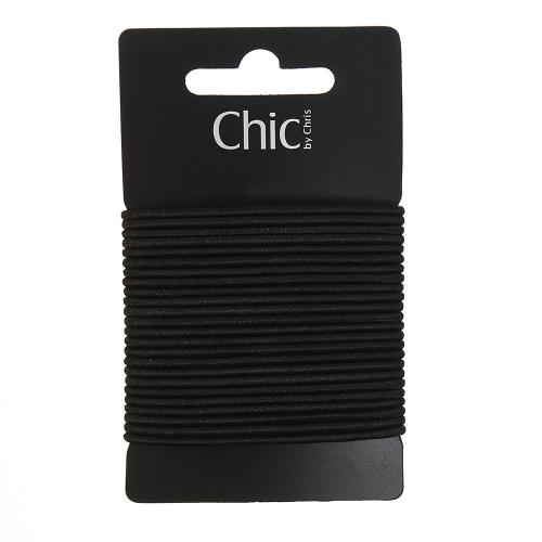 Sorte elastikker, Ø 6,7 cm, 24 stk.