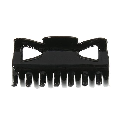Sort hårklemme, 6 cm